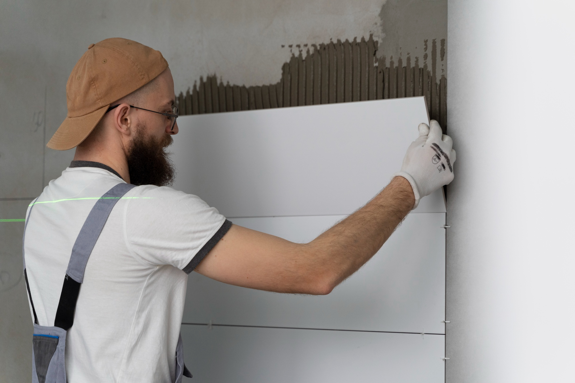 Tile backsplash installation by Tiles Pro Dallas